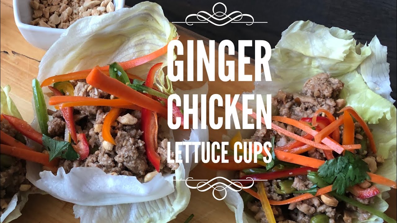 Ginger Chicken Lettuce Cups ~ Easy One Pot Recipe ~ Cheoff Geoff