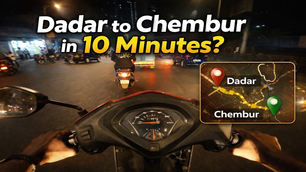 “How Fast Can I Reach Chembur from Dadar? | Mumbai POV Ride”