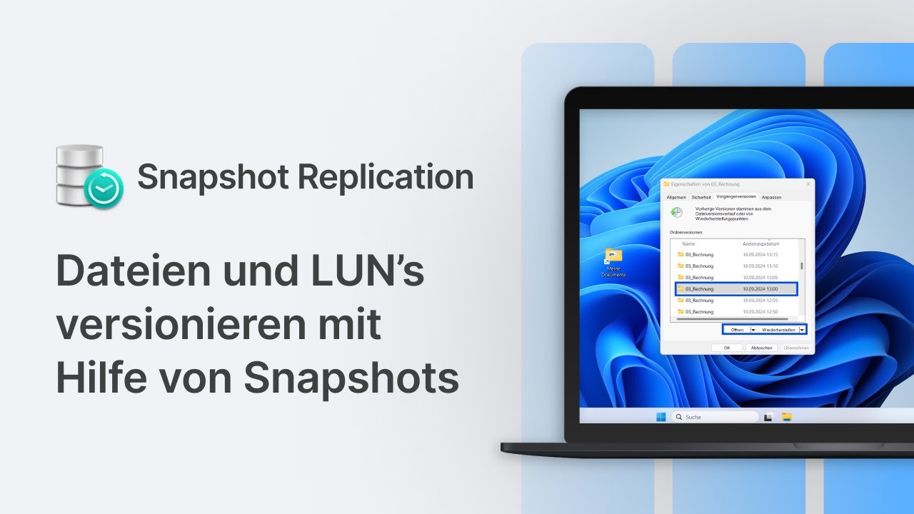 Snapshot Replication | Dateien & LUNs versionieren mit Snapshots [Tutorial]