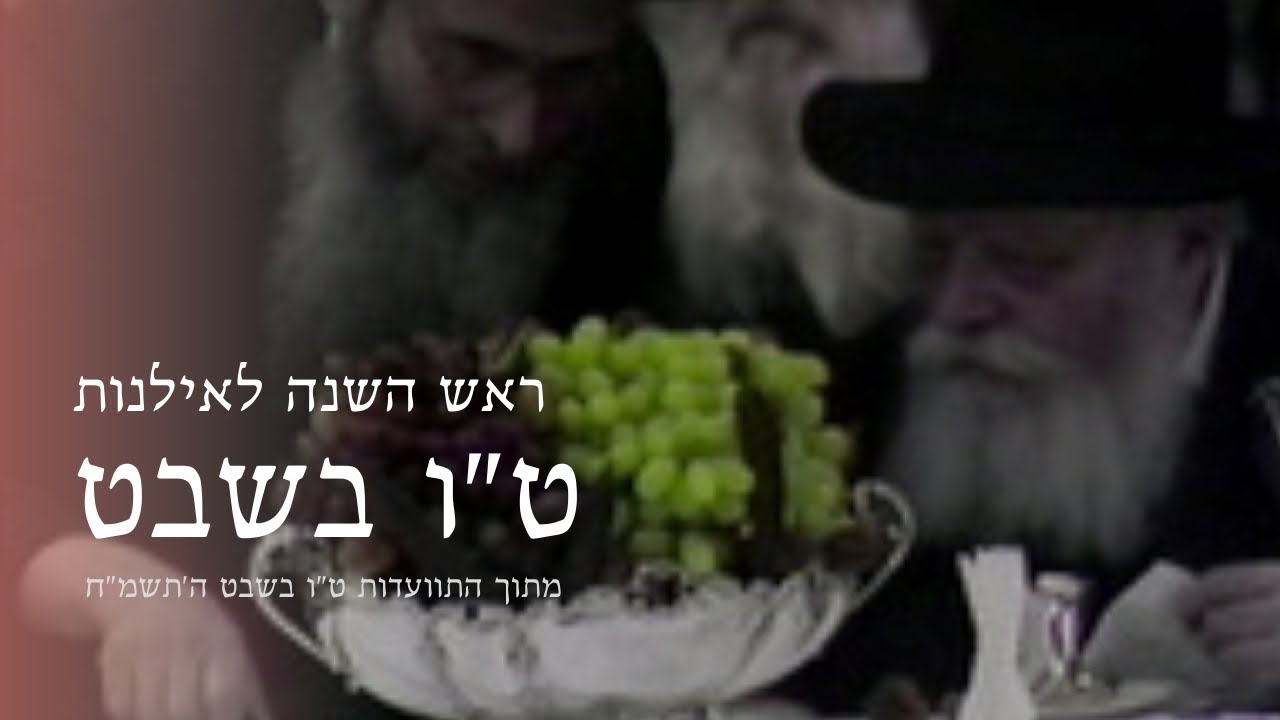קטע מחגיגות ראש השנה לאילנות במחיצת הרבי מליובאוויטש • ט״ו בשבט ה׳תשמ״ח