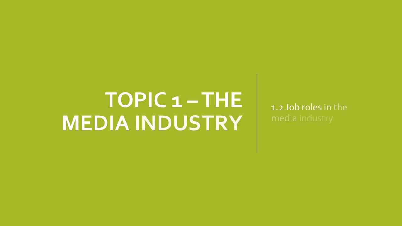 Creative iMedia – R093 – Topic 1 Revision