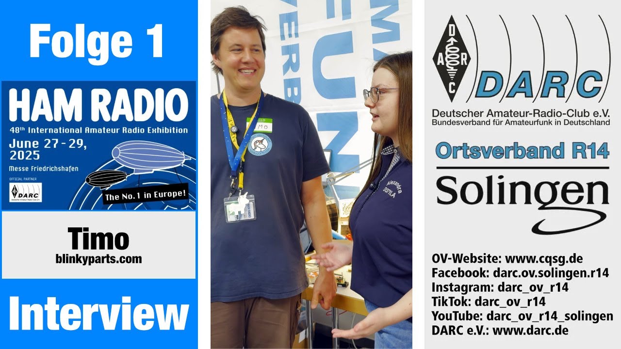 HAM RADIO 2025: Interview mit Timo von blinkyparts.com