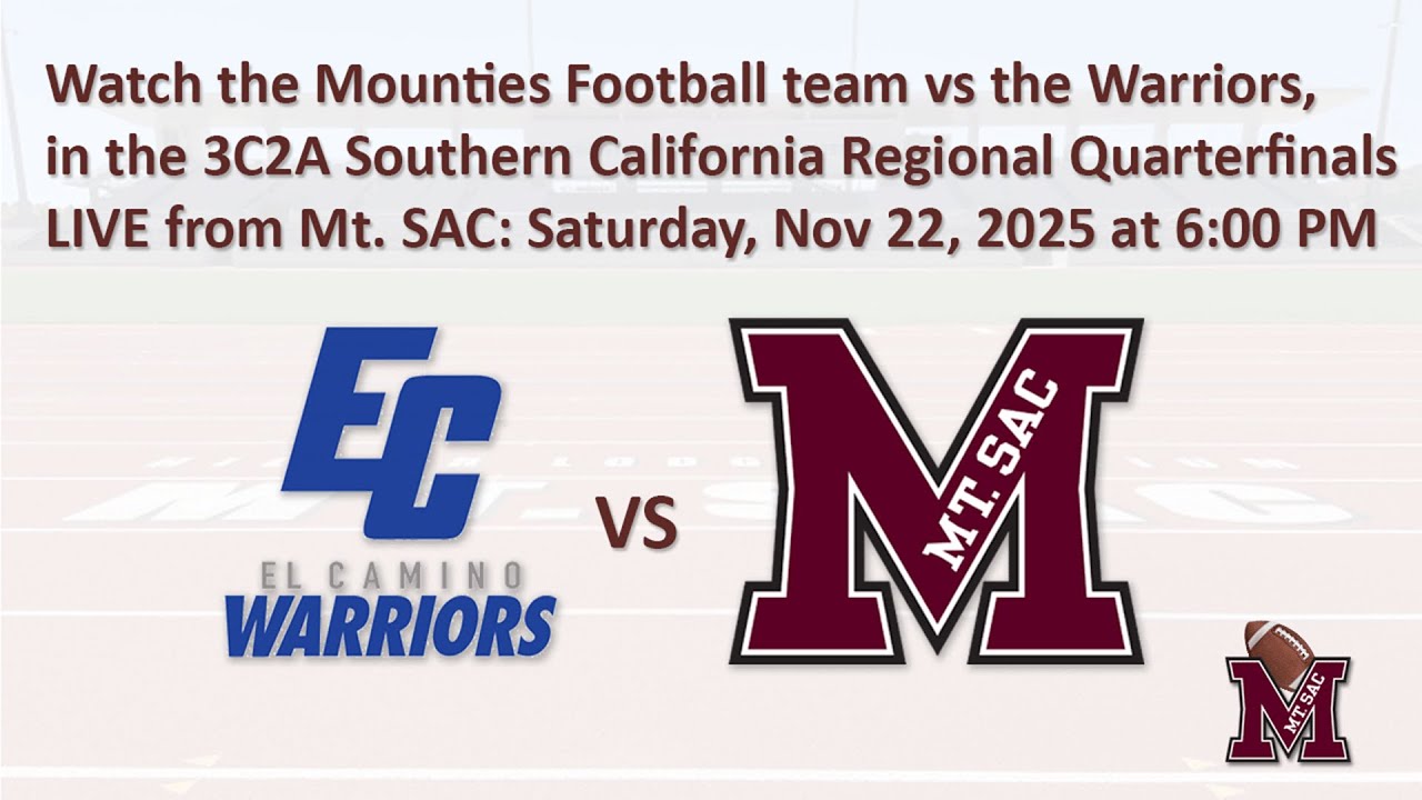 Mt SAC Football vs. El Camino Warriors