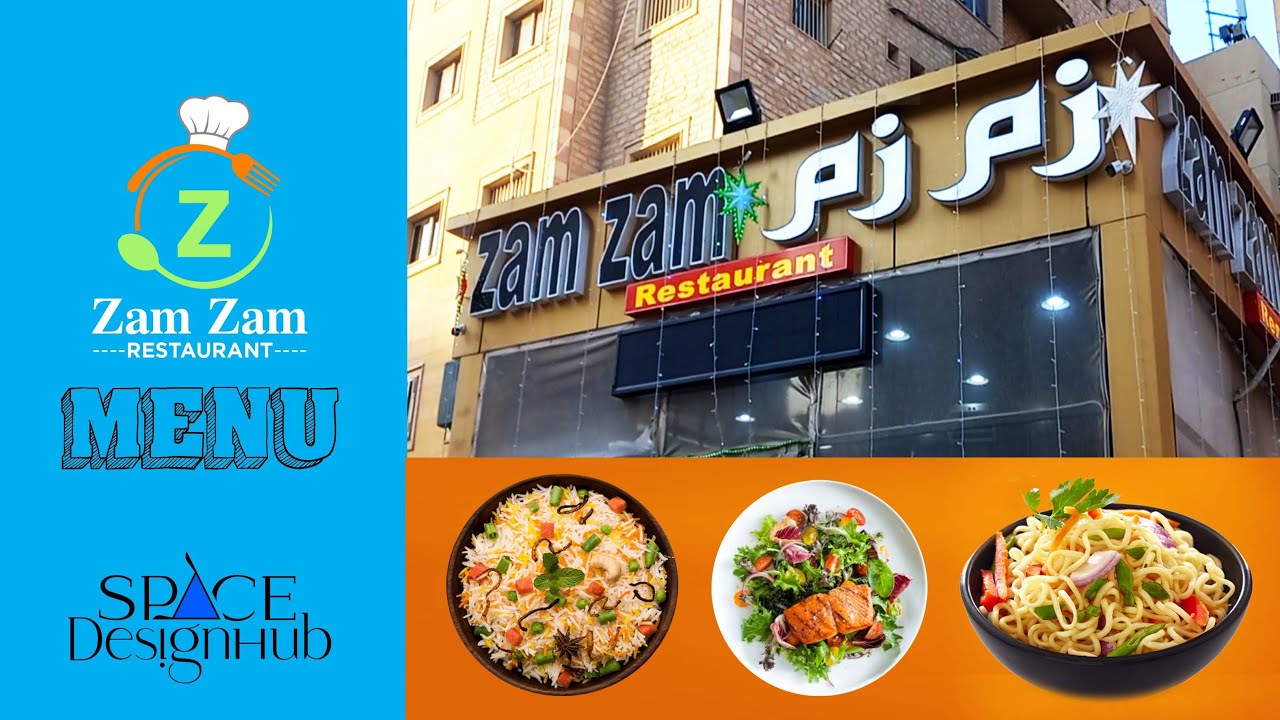 Zam Zam Restaurant Delicious Food in Abbasiya Kuwait, Video menu Design, Arabic #SPACEdesignhub