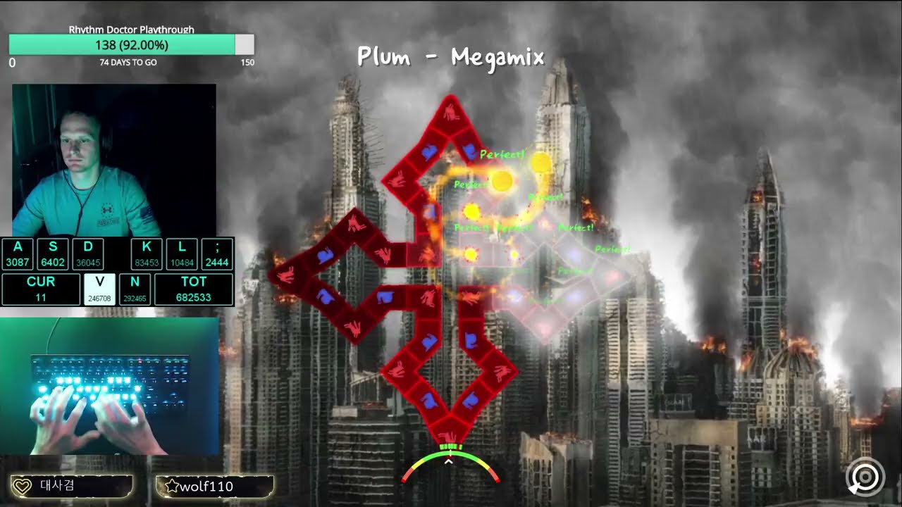 ADOFAI Plum-Megamix Segmented Clear! 54 Checkpoints Used [Level by RedCRP]