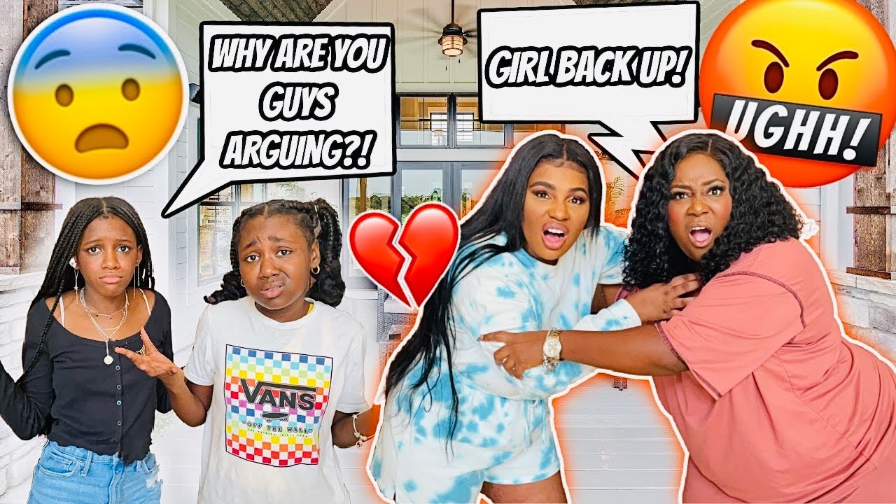 ARGUING IN FRONT OF KARISSA AND YAYA TO SEE THEIR REACTION