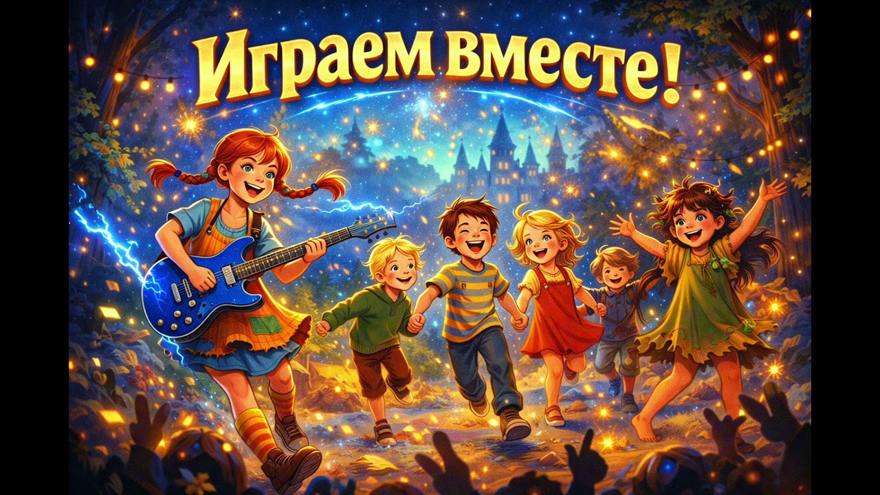 Герои Астрид Линдгрен поют про полезные игры | Electric Blues 🎸👧🧒