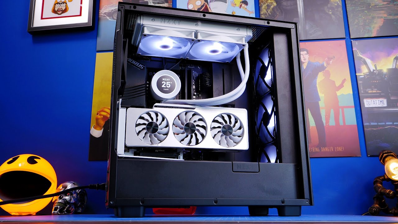 Как вертикально установить графический процессор в корпусе NZXT
