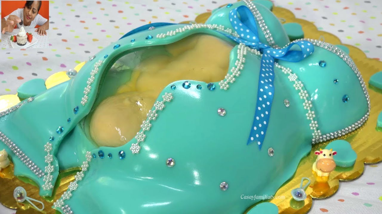 POSTRE con 3 INGREDIENTES para BABY SHOWER 🎉 ¡PARECE una PANZA de EMBARAZADA y es DELICIOSO!