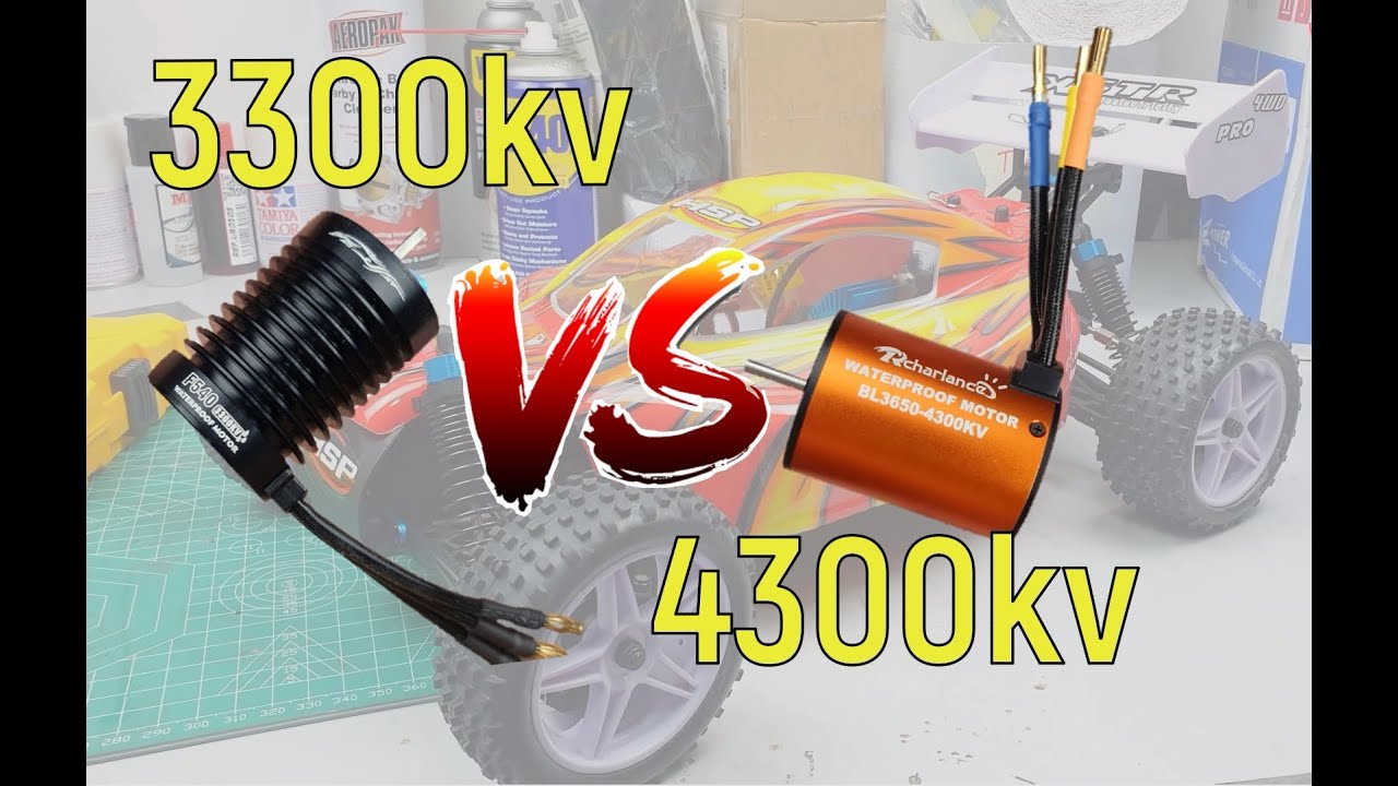 YaiRC | HSP 94107 | 3300kv vs 4300kv Brushless Motor
