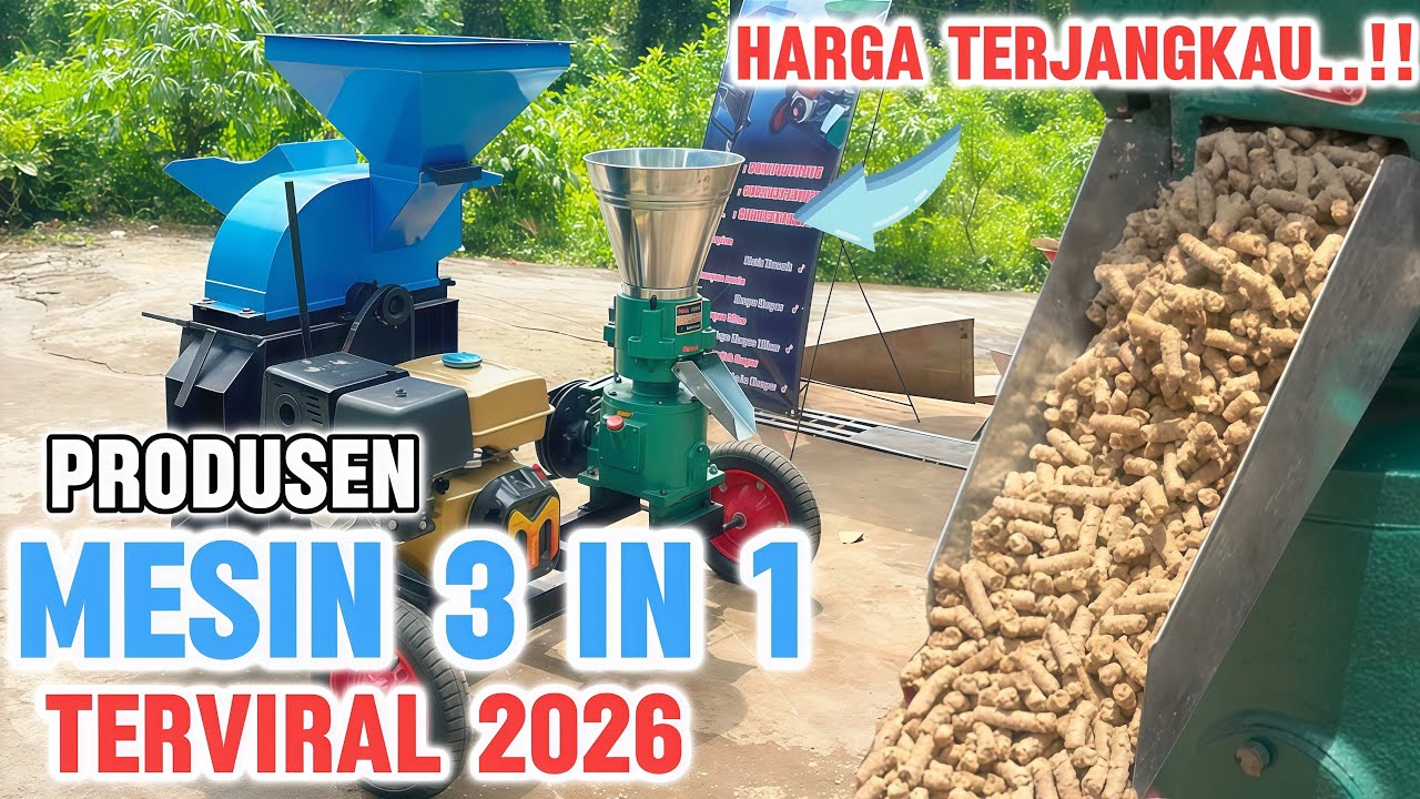 Viral..!! Membuat pelet sederhana menggunakan MESIN 3 IN 1