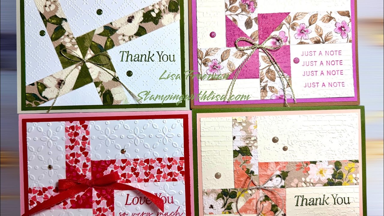 Use Those Scraps!! Easy Cards Using DSP Scraps!!
