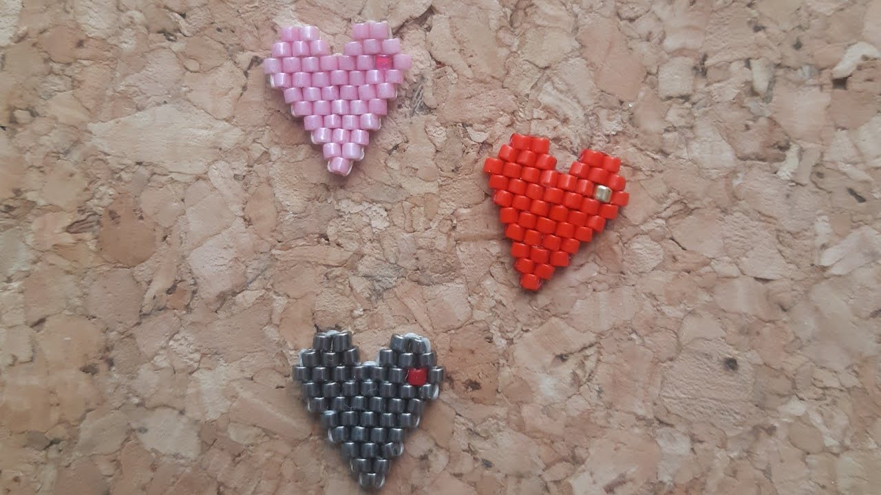 Miyuki kalp yapımı~ Diy Miyuki Heart #beadwork #beading #miyuki #miyukibeads #art #diy #artandcraft