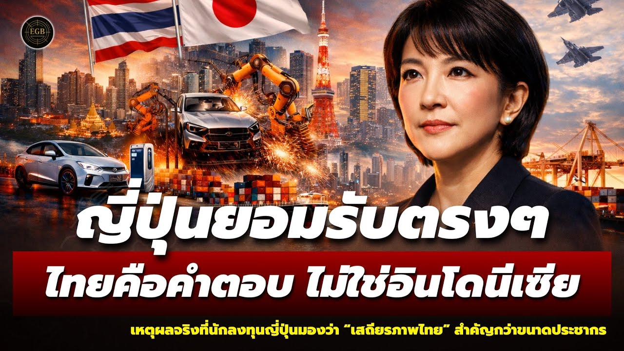 ญี่ปุ่นพูดตรงๆ! ลงทุนอาเซียนระยะยาว “ไทย” คือคำตอบ ไม่ใช่อินโดฯ เพราะเสถียรภาพสำคัญกว่าคนเยอะ