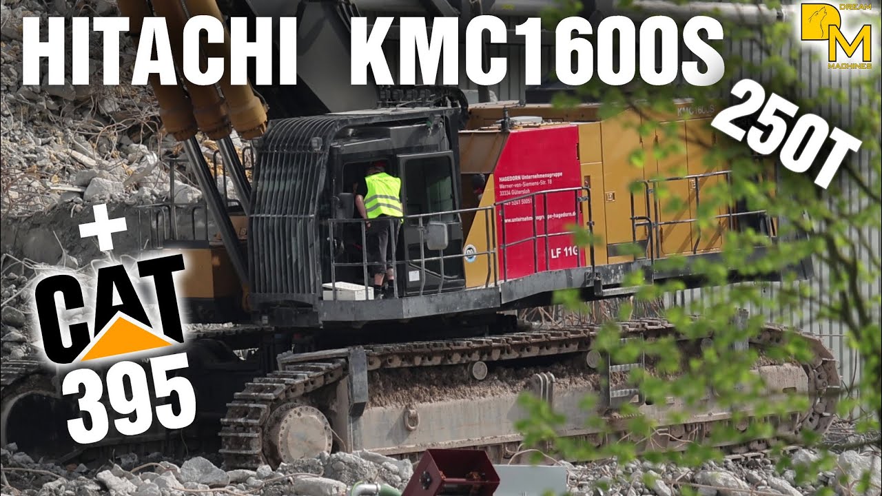 KMC1600S Bagger XXL 250 Tonnen Hagedorn 🚧 Kohlekraftwerk Hamburg wird abgerissen Doku 4K