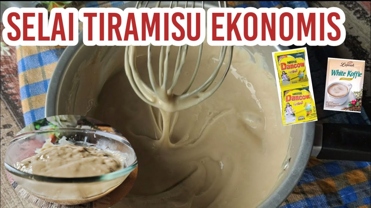SELAI TIRAMISU EKONOMIS PRAKTIS//CARA MEMBUAT SELAI /HOMEMADE