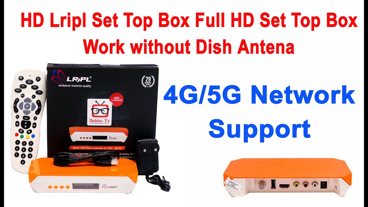 Full HD Set Top Box with WiFi || Free to Air Set Top Box || Lripl set top box free dish