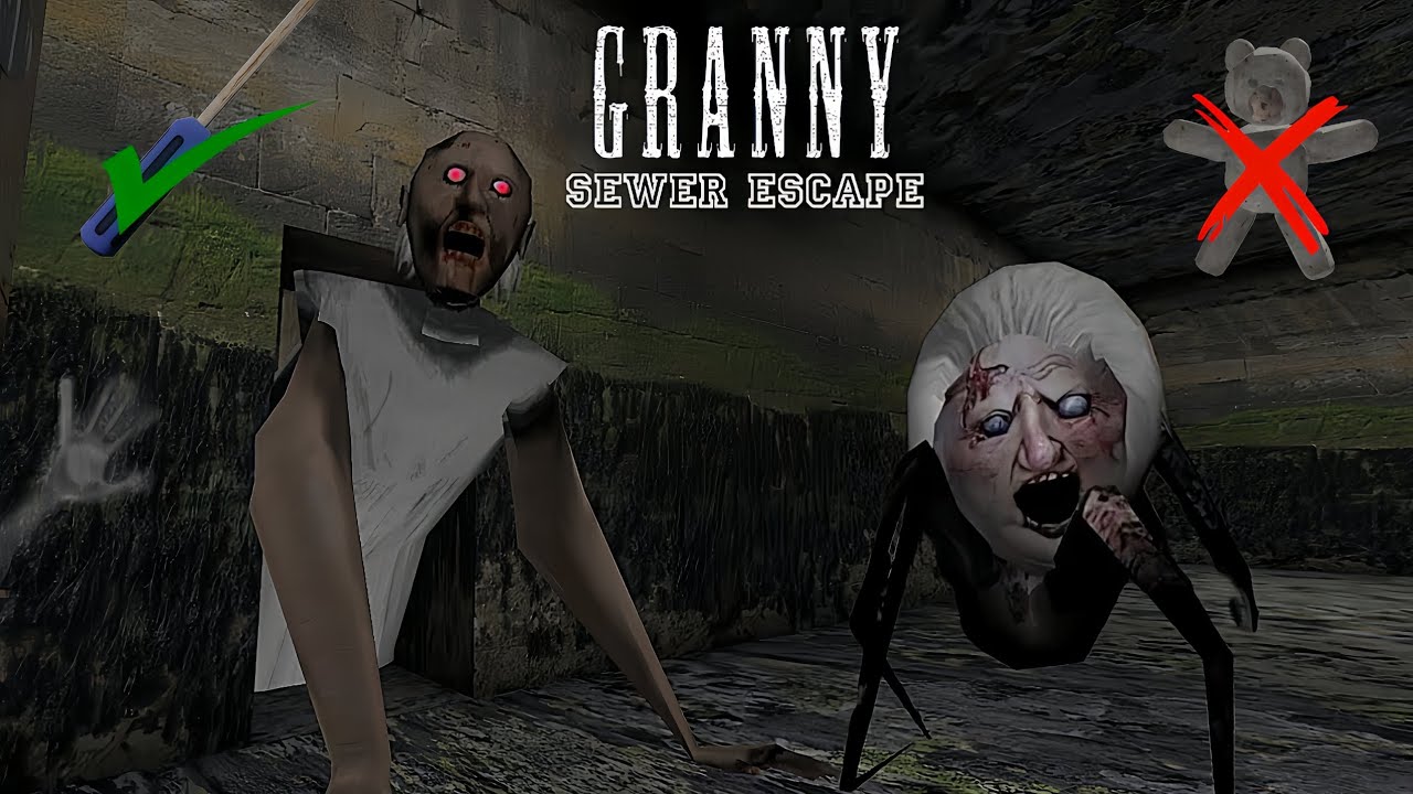 Finally Sewer Scape done 😱#granny #gaming 
