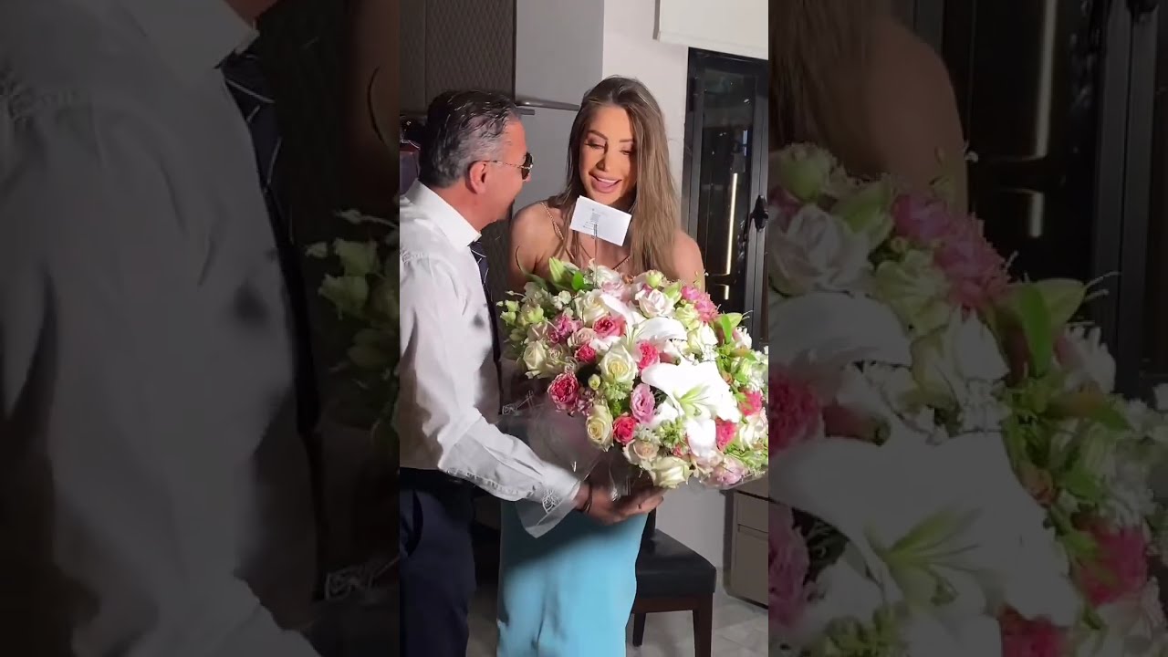 مفاجأة من نادر صعب لزوجته انابيلا هلال في عيد ميلادها