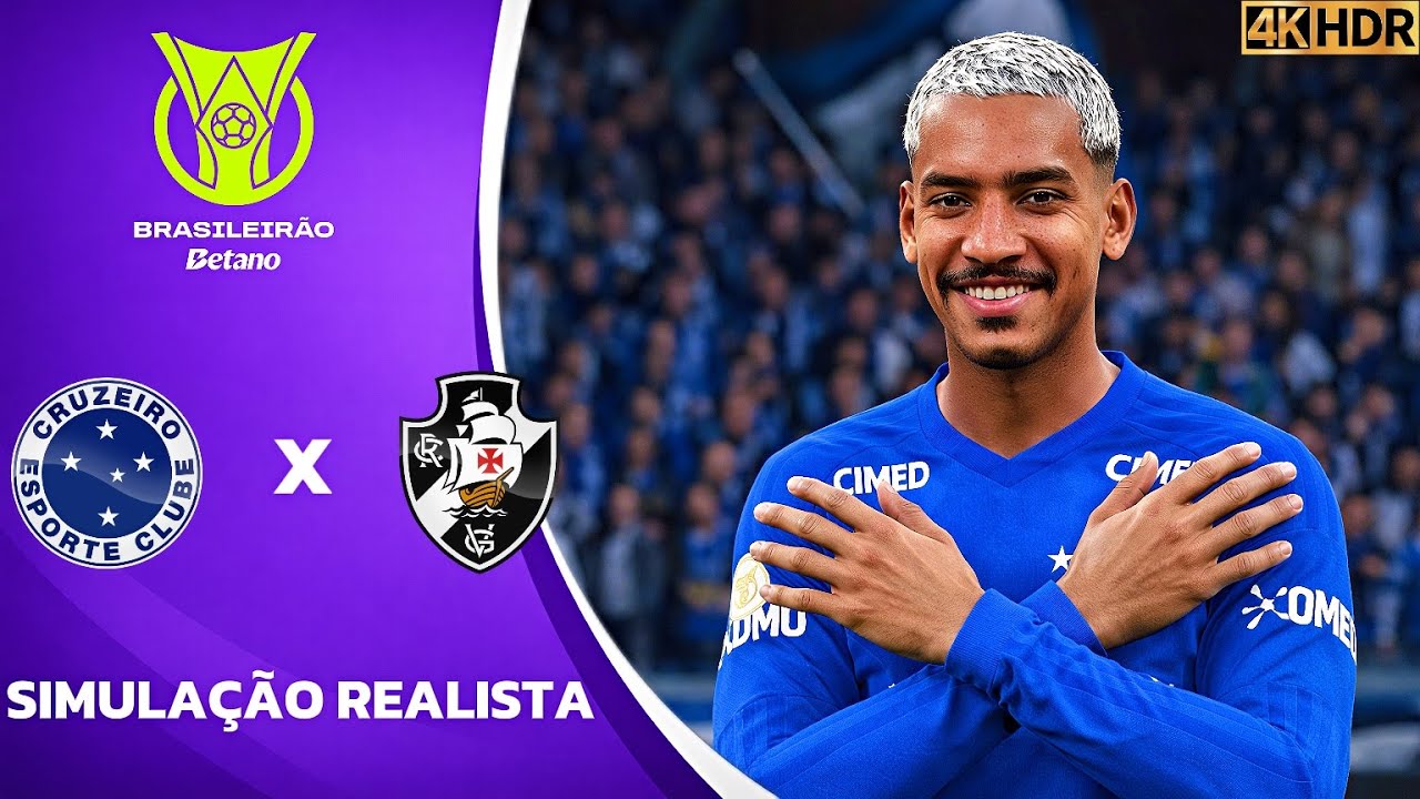 Cruzeiro vs Vasco da Gama | Brasileirão Betano 2026 | Simulação 4K Ultra HD (60FPS) Gogosz Patch.