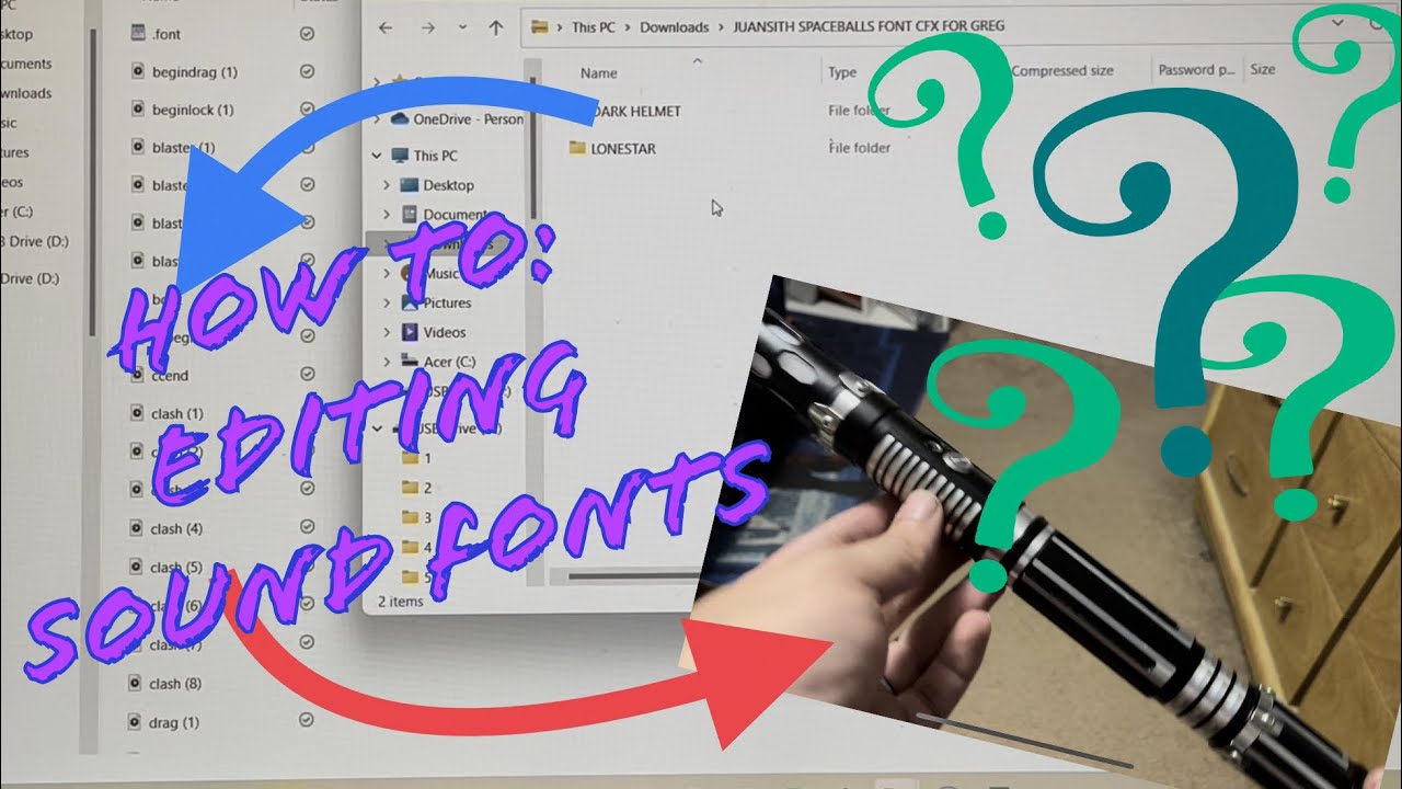 How To: Editing Sound Fonts - Crimson Dawn Lightsabers (Baselit & NeoPixel)