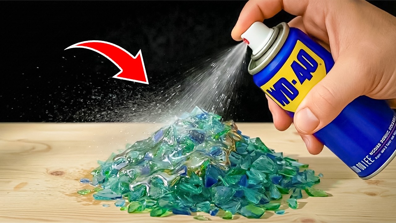 Смешайте WD40 с кучей осколков стекла и заработайте деньги😱! Гениальная идея, о которой никто не зн