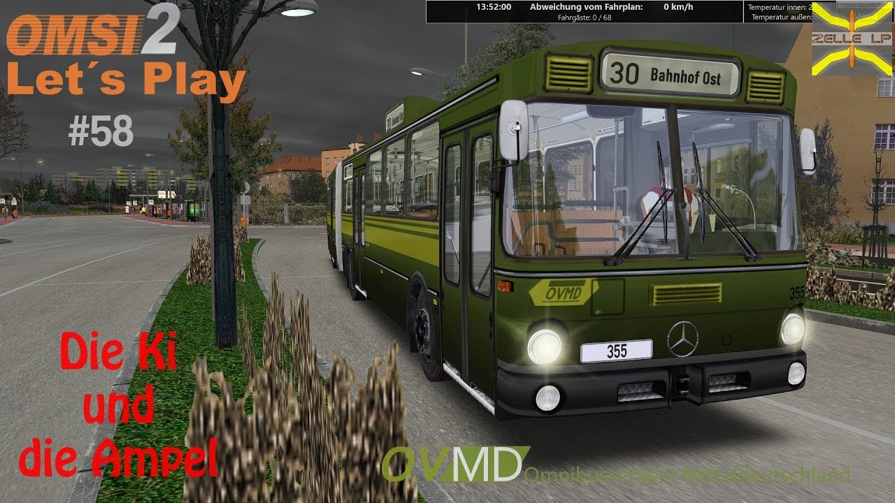 Lets Play Omsi 2[AOD] #58 Lemmental Updatet | Bahnbus 305G| Linie 30 | Ki und Ampeln