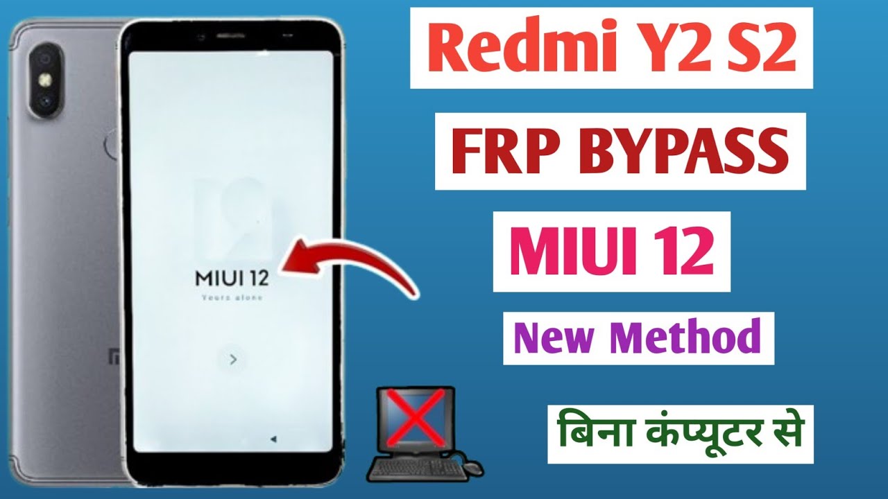 redmi y2 google account frp without pc | gmail account remove 2025