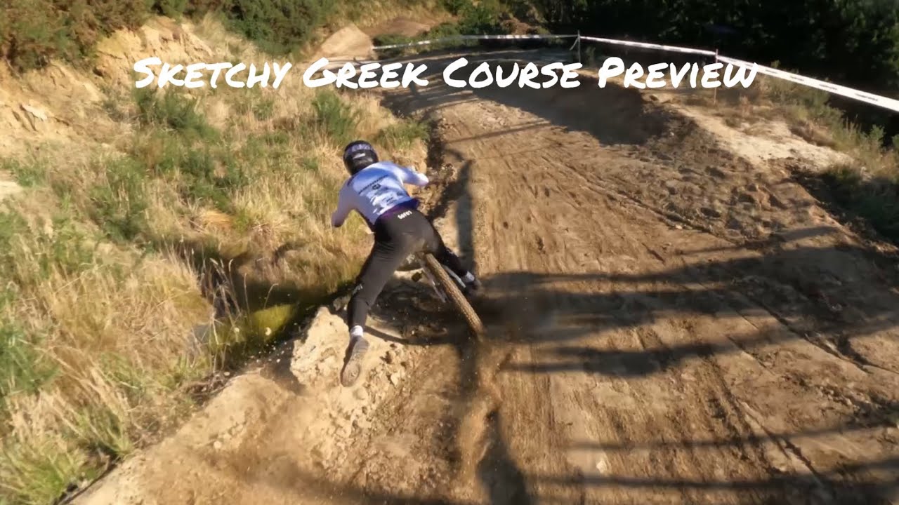 Crankworx Christchurch Dh Course Preview in Greek, following Marco Lamaris