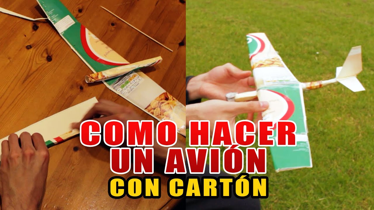 Como hacer un avi&oacute;n planeador con una caja de cereal o cart&oacute;n