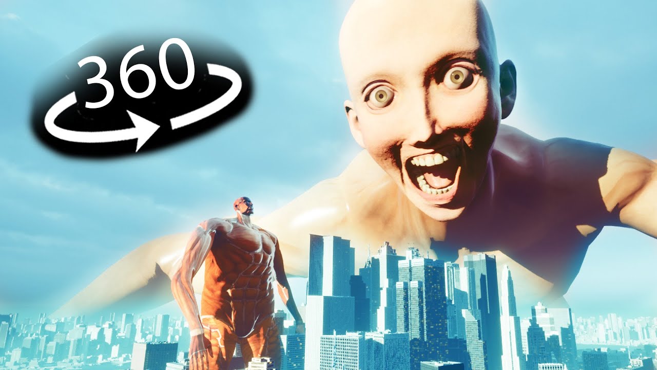 360&deg; BIGGEST TITAN SIZE EVER! | Attack on Titan