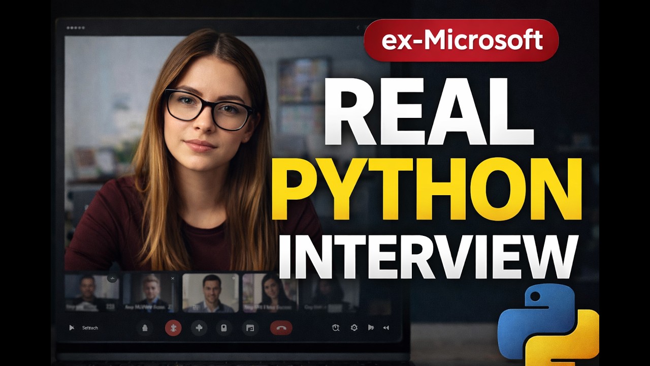Real Python Interview (Ex-Microsoft Candidate) | Fundamentals to Advanced