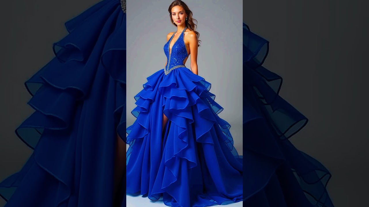 ✨ Pure Eleganz in K&ouml;nigsblau #ElegantUndStark #ModeLiebe#Abendmode #fashion #fashion Glamour&ouml;s