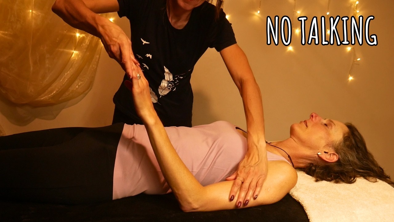 ASMR Full Body Massage ✨ No Talking | Massage Tools, Leg Massage, Face Mask & Essential Oils