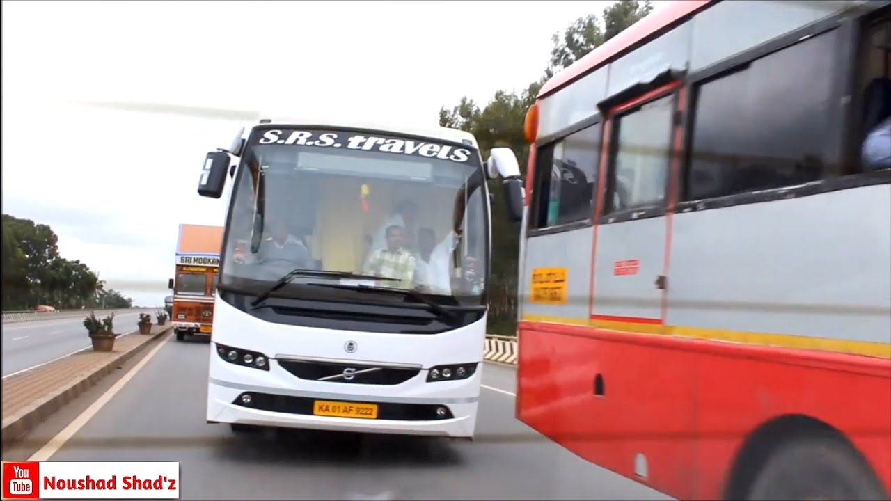 VOLVO BUS VERY CLOSE OVERTAKE AND THRILLING CHASE-part 2!!!