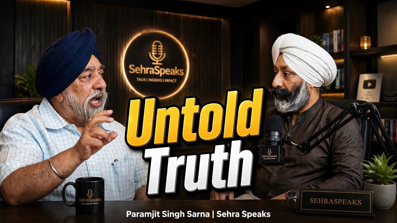 S. Paramjit Singh Sarna | 57.22 minutes of untold truth about Sikh Politics | SehraSpeaks 
