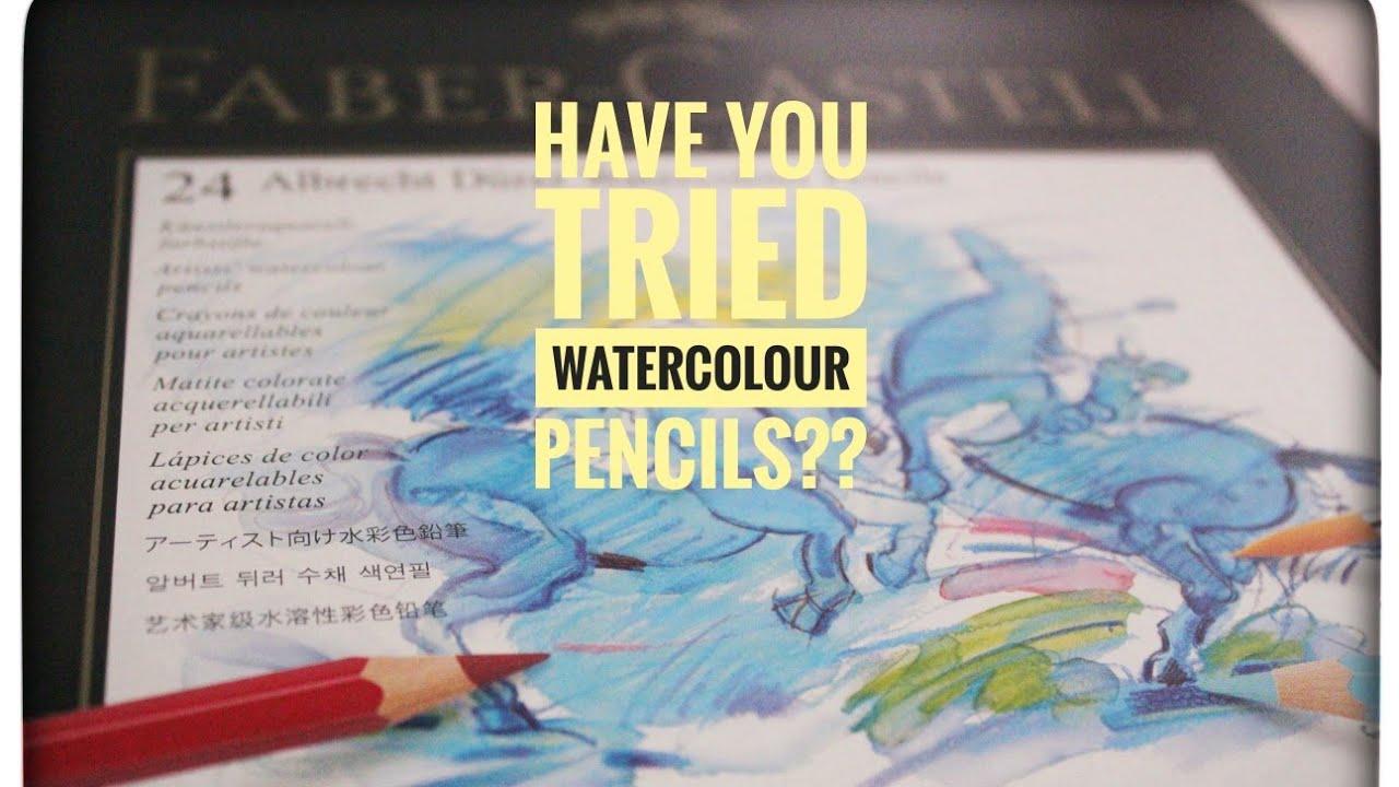 Faber-Castell #watercolor pencils review & painting!