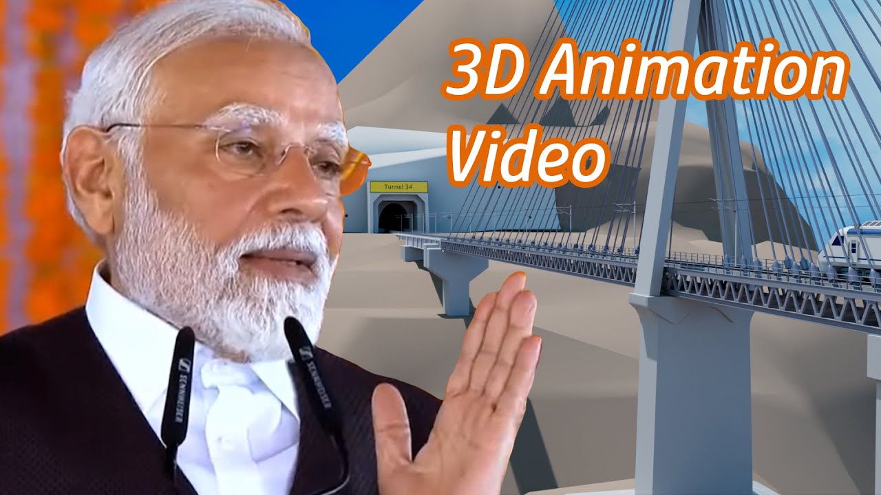 PM Modi to INAUGURATE Chenab Bridge in Jammu and Kashmir | 3D Animation