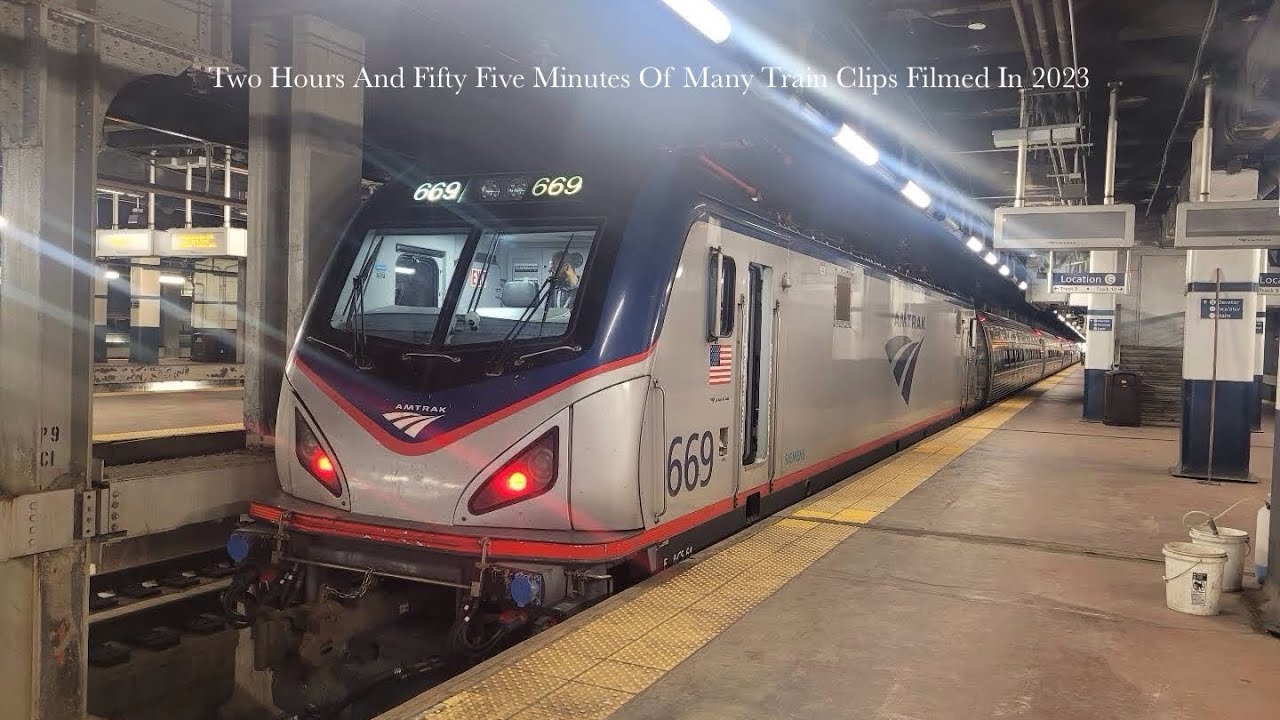 Two Hours And Fifty Five Minutes Of Many Train Clips Filmed In 2023 (Last YouTube Video Of 2023).
