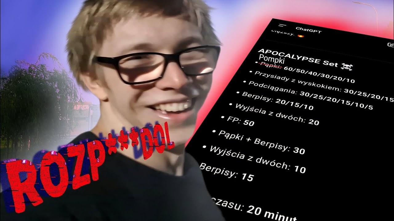 SPRÓBOWAŁEM ZROBIĆ SET KALISTENICZNY STWORZONY PRZEZ AI...