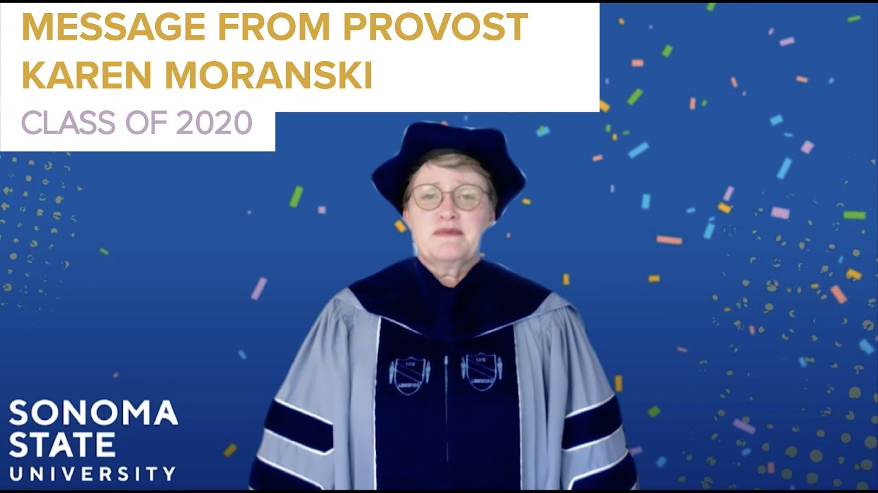 A message to the Class of 2020 from Provost Karen Moranski