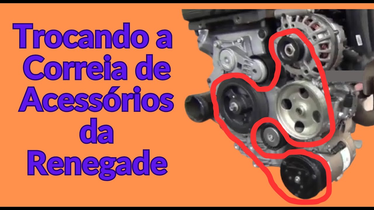 Como TROCAR a Correia de Acessórios Renegade: na GARAGEM de CASA...