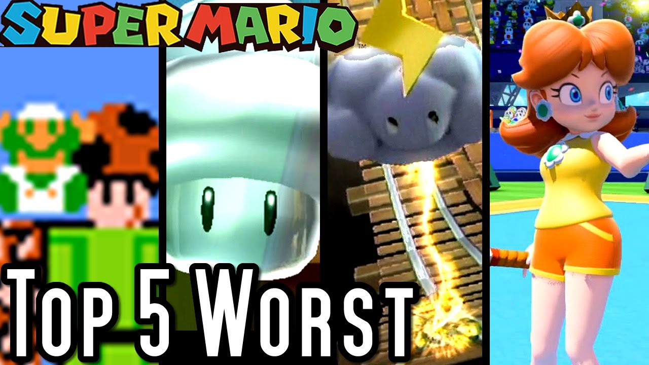 Super Mario TOP 5 WORST POWERUPS (Wii U, GB, NES)