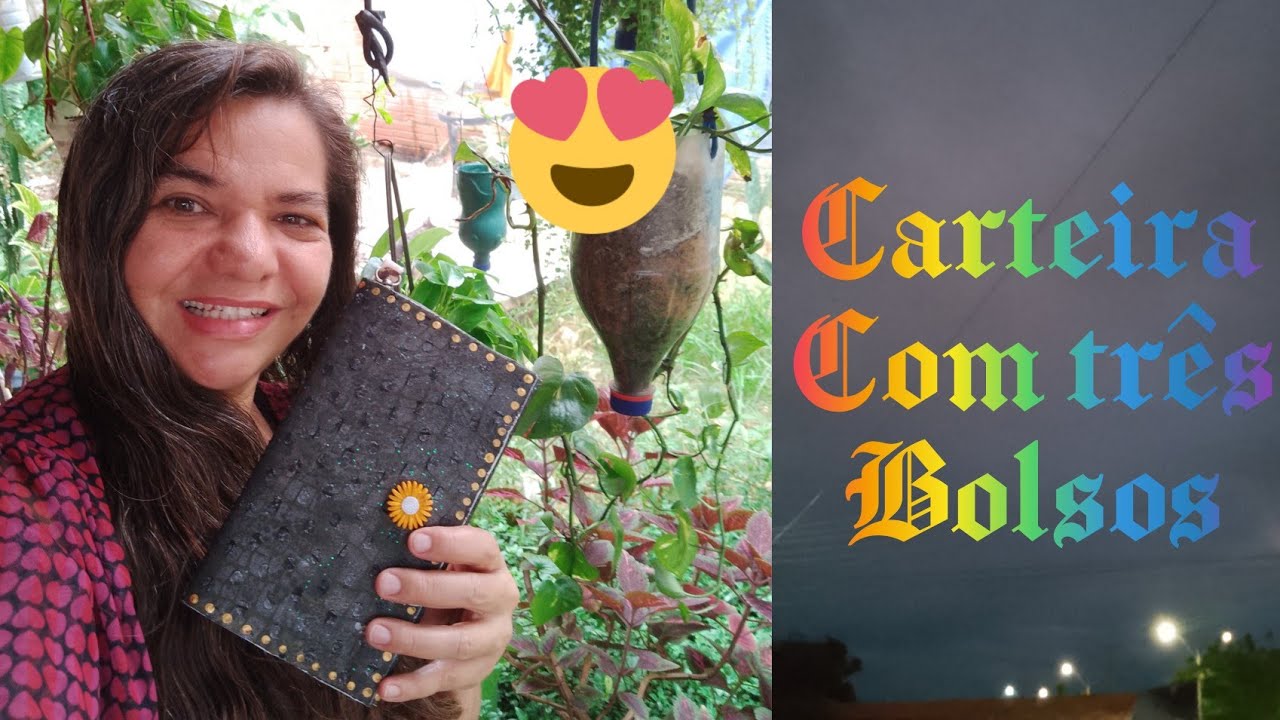 Como fazer uma carteira com três bolsos em E.V.A.