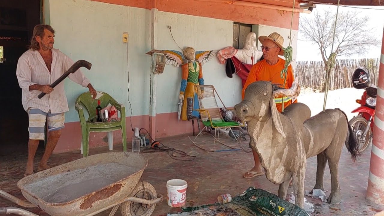 Bastidores  !! Seu Mané correu com medo de Seu  Zé do pote gigante  !!