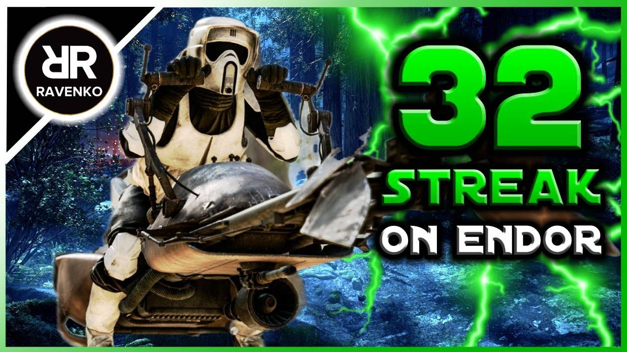 32 Endor Speeder Killstreak (Star Wars Battlefront 2 - Galactic Assault)