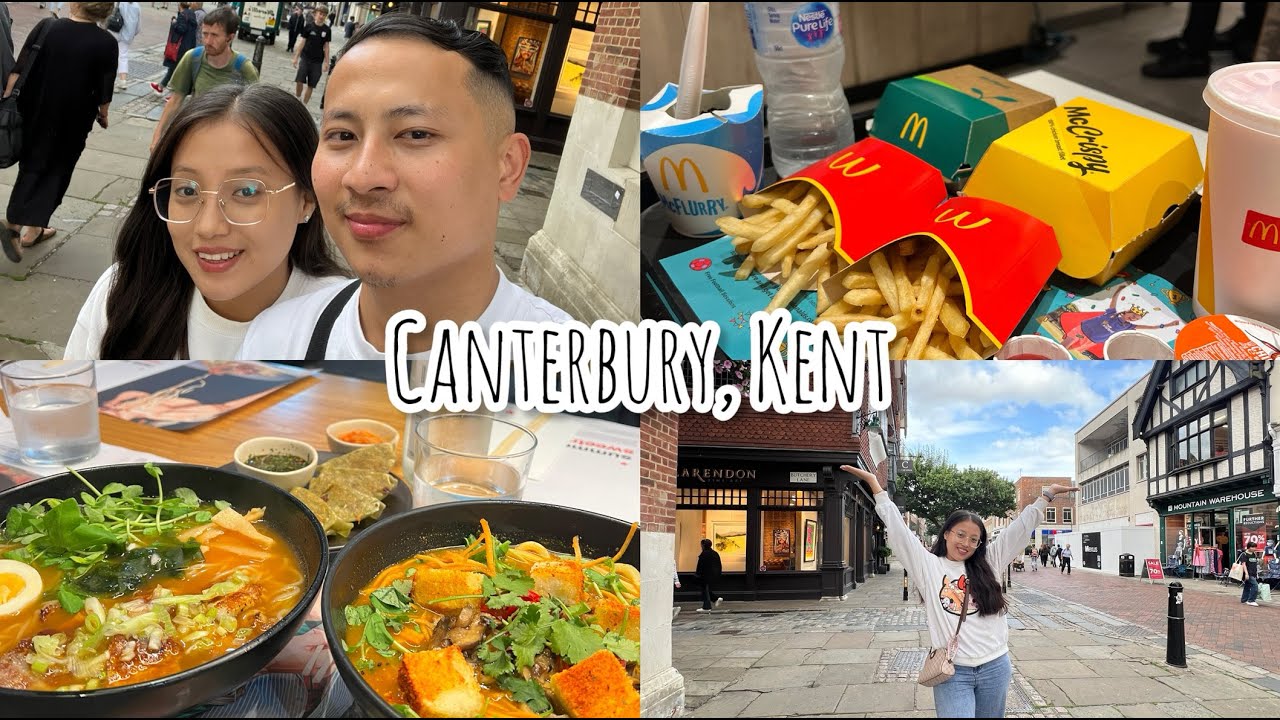 10.07.24 | Canterbury visit with maya 👩‍❤️‍👨💕| Shopping | Wagamama🍜| McDonald's🍔🍟