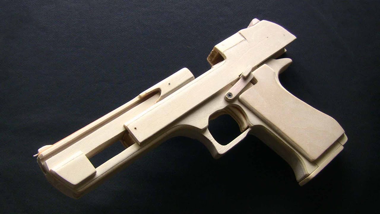 Shell Ejection Rubber Band Gun -  Desert Eagle Type