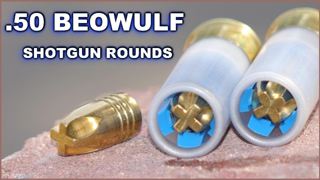 .50 Beowulf Bullets Shot from a 12 ga. Shotgun