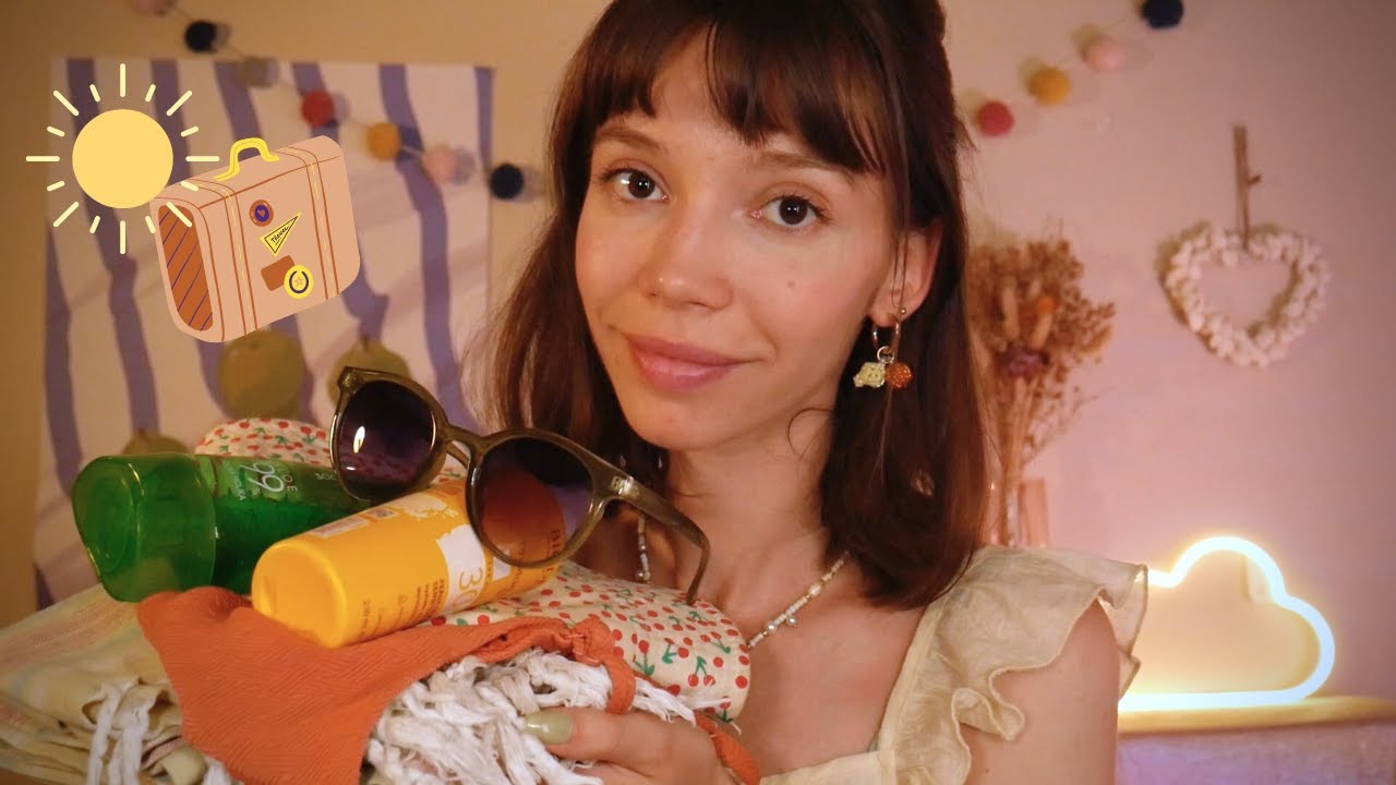 ASMR | Ton amie t’aide à préparer ta valise pour partir en vacances !! 🏖